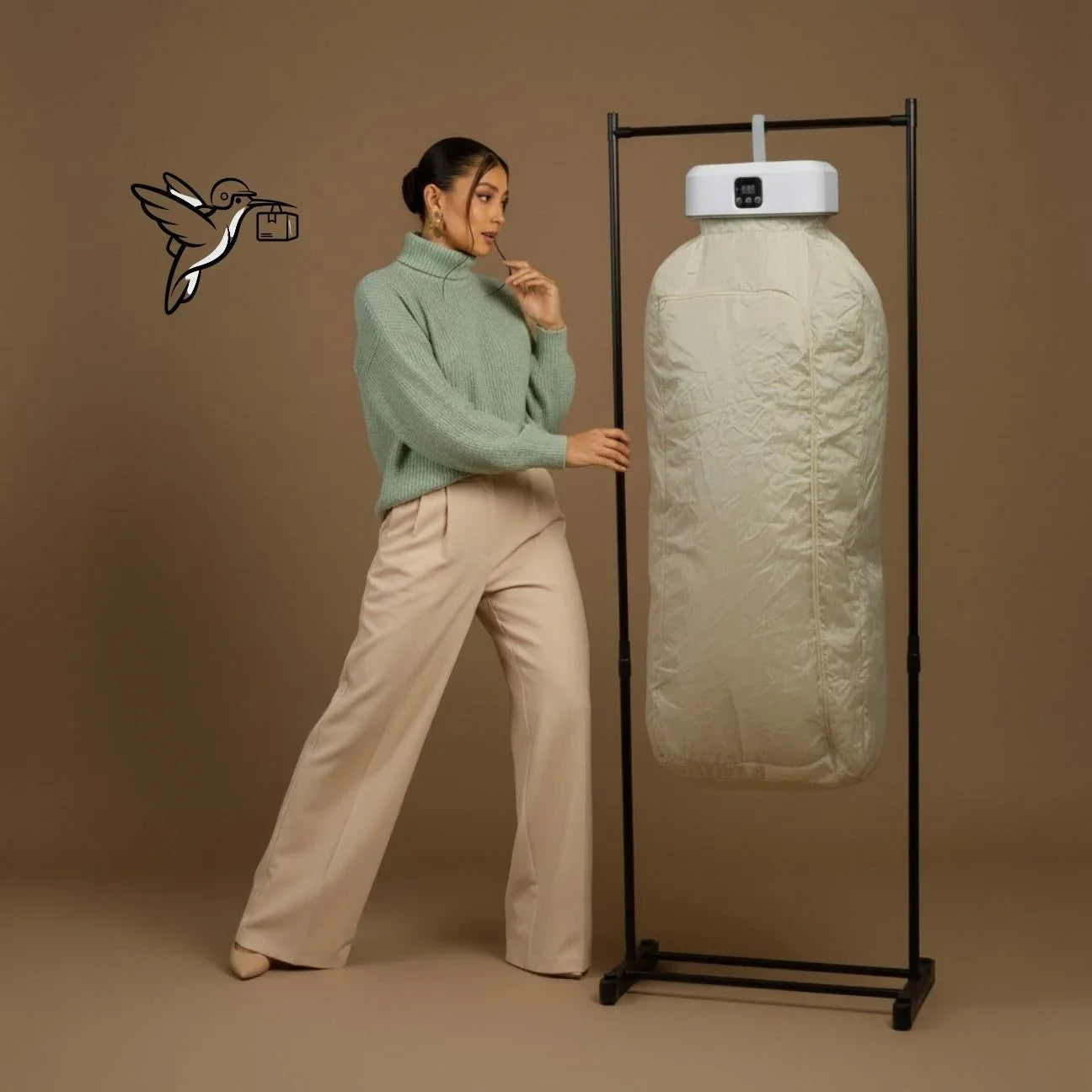 SECADOR DE ROPA PORTÁTIL 600W - 3 EN 1