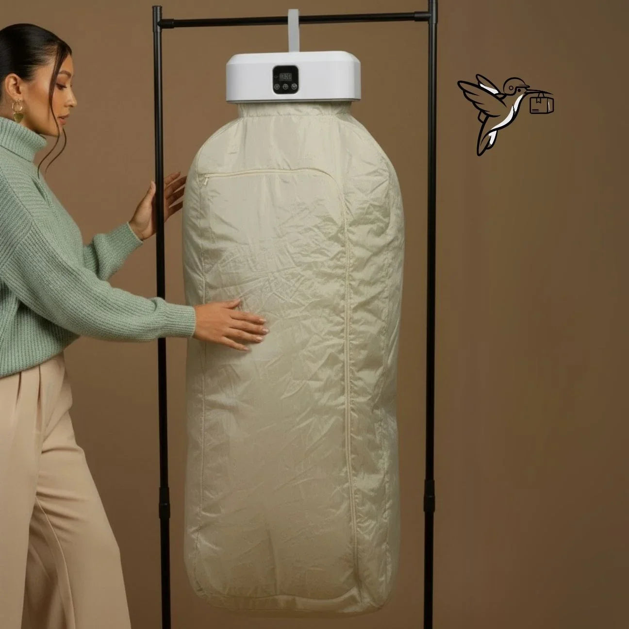 SECADOR DE ROPA PORTÁTIL 600W - 3 EN 1